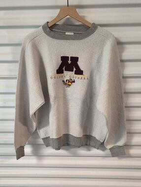 Vtg Briar Creek Minnesota Golden Gophers Graphic Crewneck Sweatshirt L